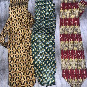 Lot Of 3 SINSABANG KOREAN PURE SILK NECKTIE TIE